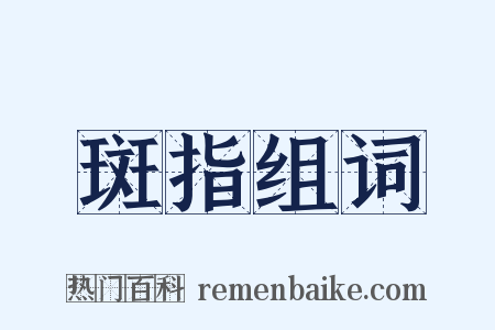 斑指组词是什么意思的图片